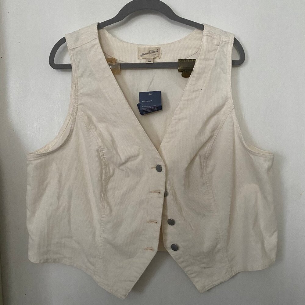 White Corduroy Vest